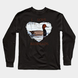 I Love Redheads Long Sleeve T-Shirt